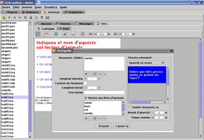 Editando una actividad de texto con JClic author en Suse Linux con KDE