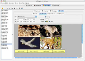 Editando una asociación con JClic author en Mac OS X