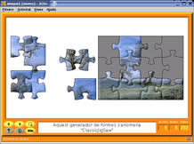 Haciendo un puzzle con el JClic en Suse Linux con escritorio KDE